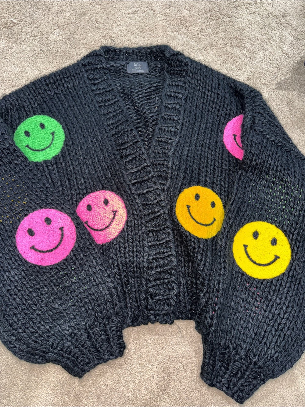 Dressed in LaLa Visionary Oversized Open Front Cardigan - S/M